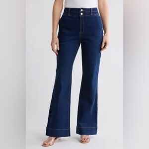 BAGATELLE COLLECTION
High Waisted 2 Button Wide Leg Jeans - 29